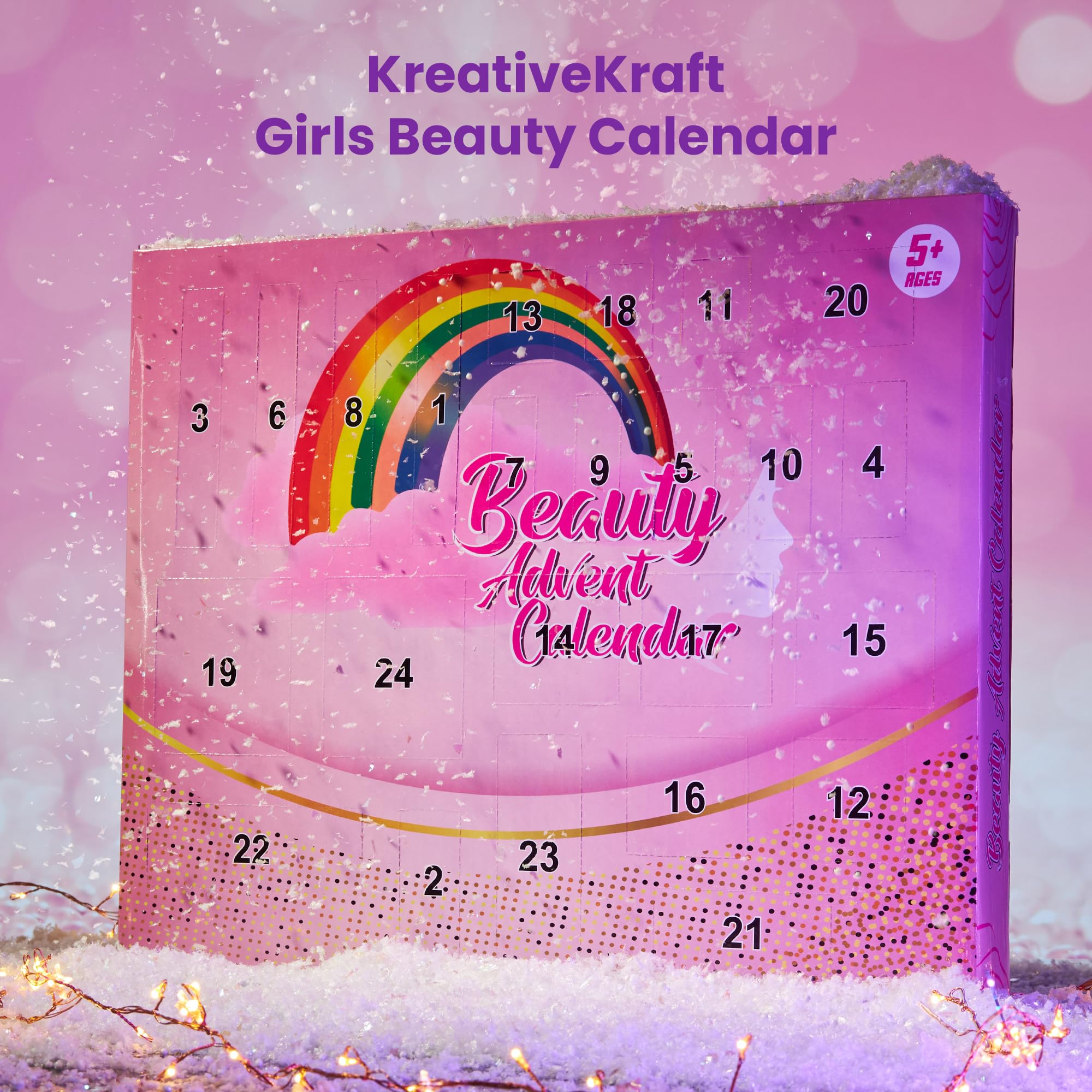 KreativeKraft Advent Calendar 2025 Girls Makeup Nail Polish Beauty Christmas Countdown Calendar Holiday Xmas Gifts for Girls (Be